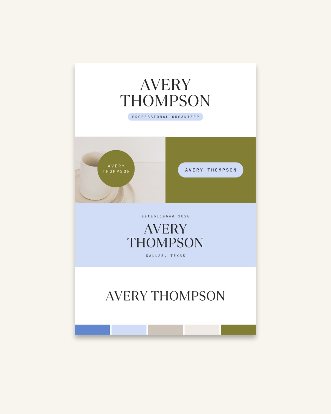 Canva Brand Kit - Avery Thompson