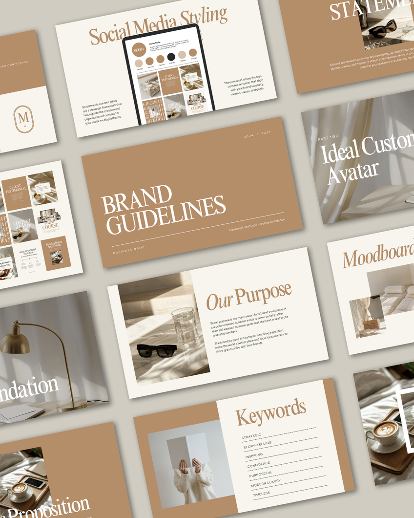 Brand Guidelines Template (Mocha)