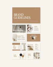 Load image into Gallery viewer, Brand Guidelines Template (Mocha)