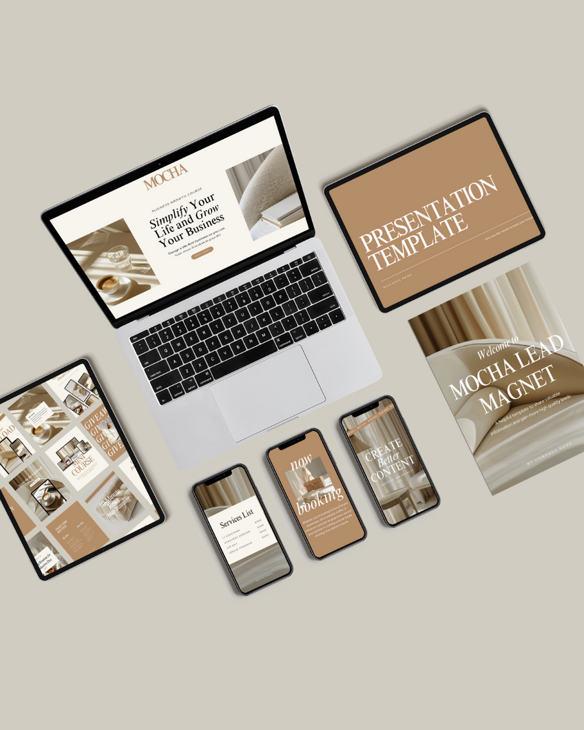 Canva Template Bundle - Mocha